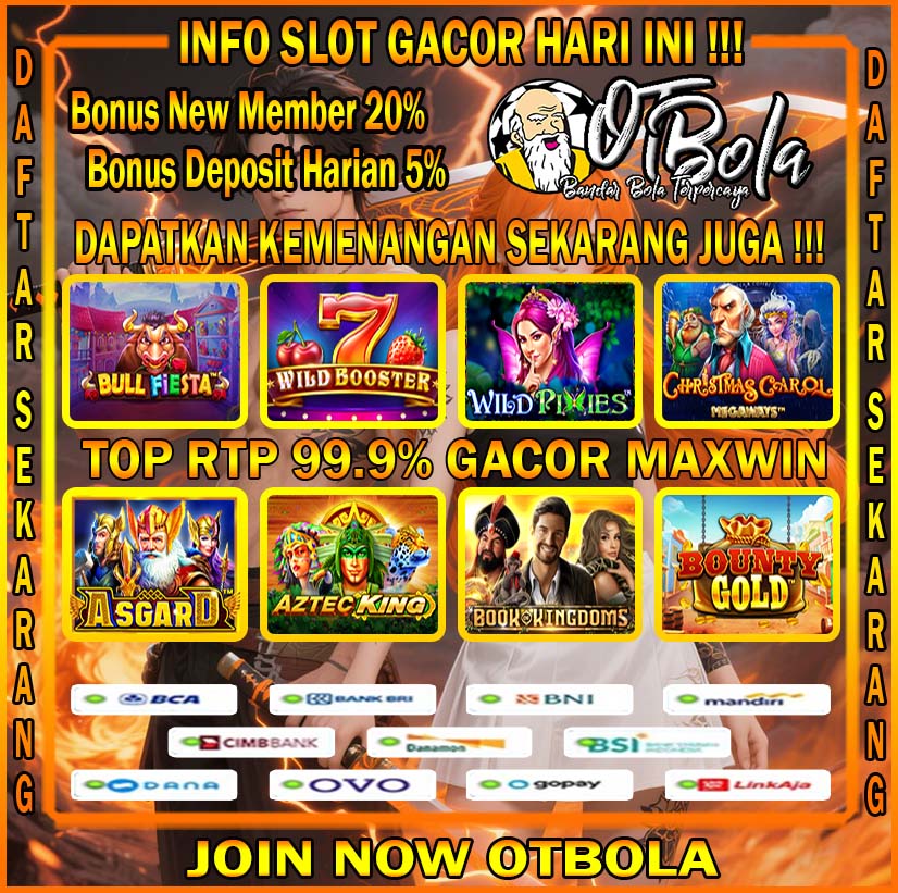 OTBOLA RTP Slot Live Tertinggi Gacor Paling Dicari